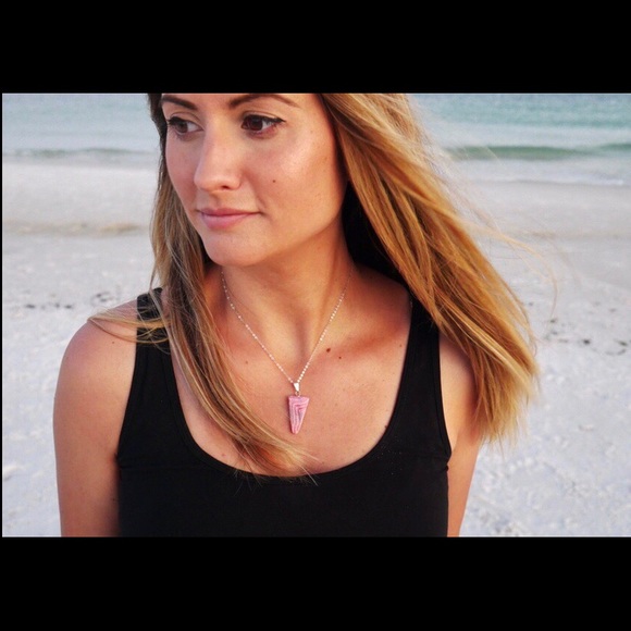 Lovely Rhodochrosite Sterling Silver Necklace - Picture 2 of 2